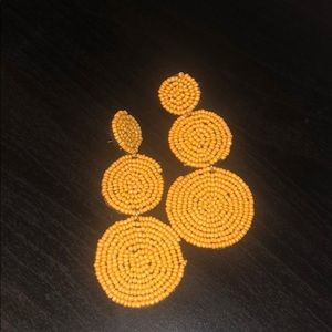 VICI yellow beaded earrings